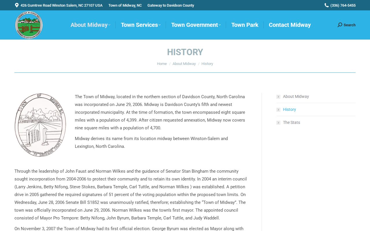 Midway history and the town's municipal records footprint