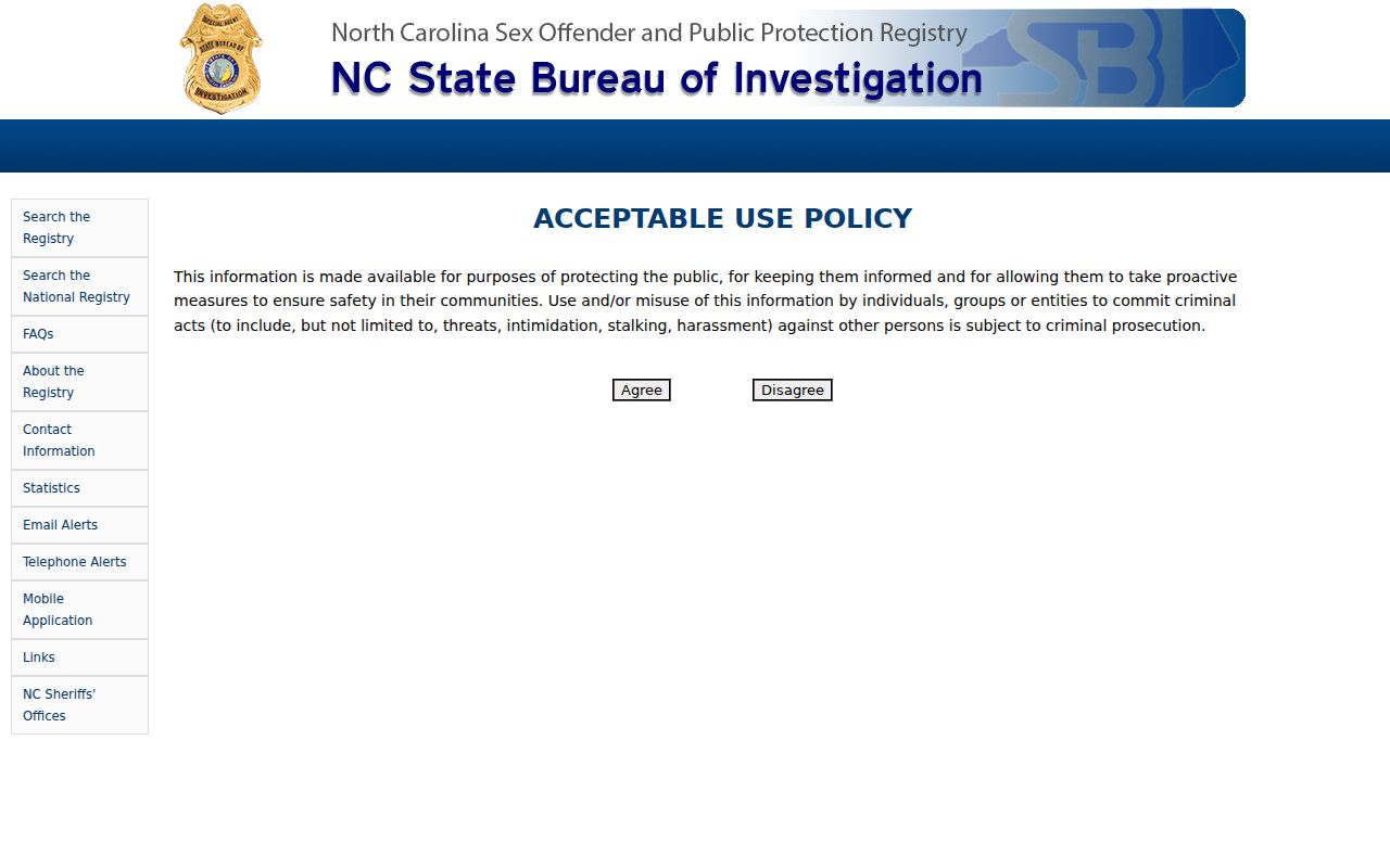 Davidson County sex offender lookup on the North Carolina registry